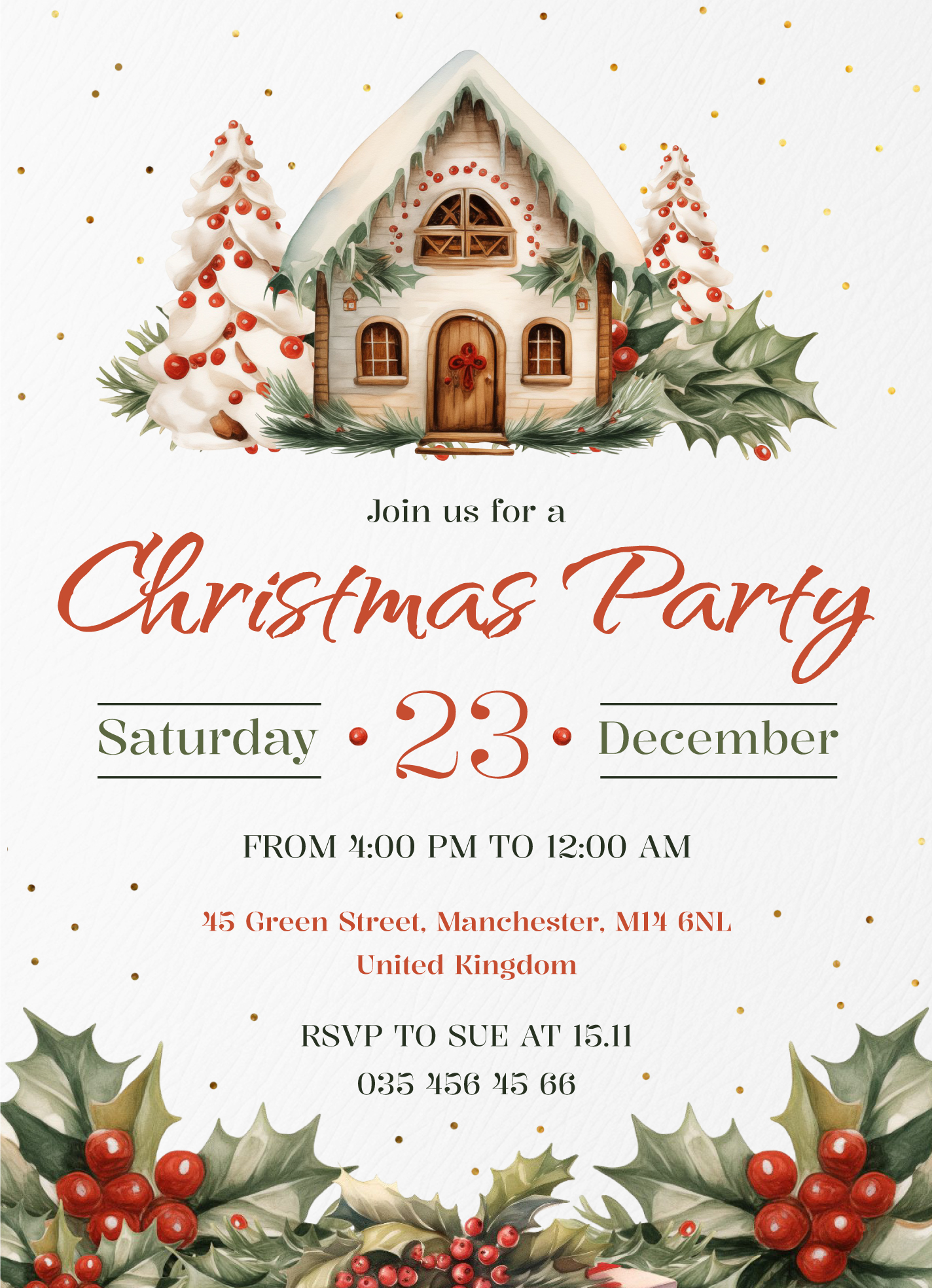 holiday party invitation free google docs template - gdoc.io